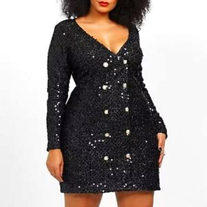 Fashion to Figure Sequin Blazer Dress